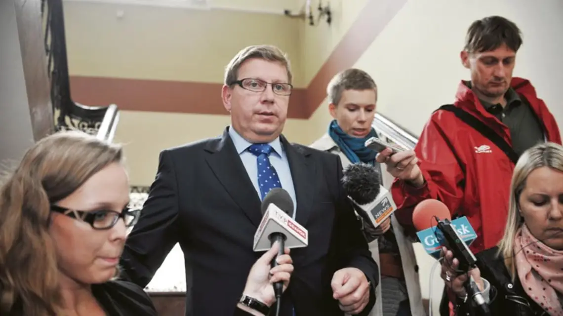 Nagrany przez „GPC” prezes Sądu Okręgowego w Gdańsku Ryszard Milewski – premier i minister sprawiedliwości oczekują jego dymisji, 13 września 2012 r. / Fot Marcin Gadomski / SE / EAST NEWS