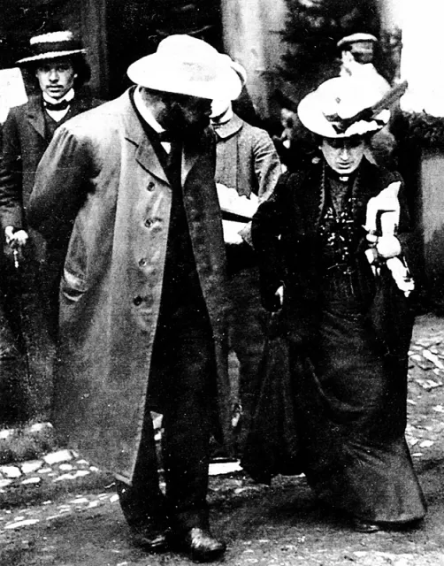 Aleksander Parvus i Róża Luksemburg w Berlinie, prawdopodobnie koniec 1918 r. / Fot. ru.wikipedia.org