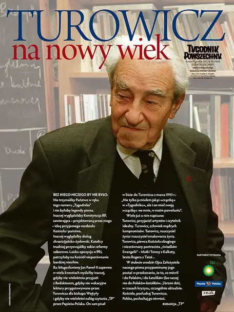 Okladka dodatku "Turowicz na nowy wiek" / Fot. Grzegorz Kozakiewicz