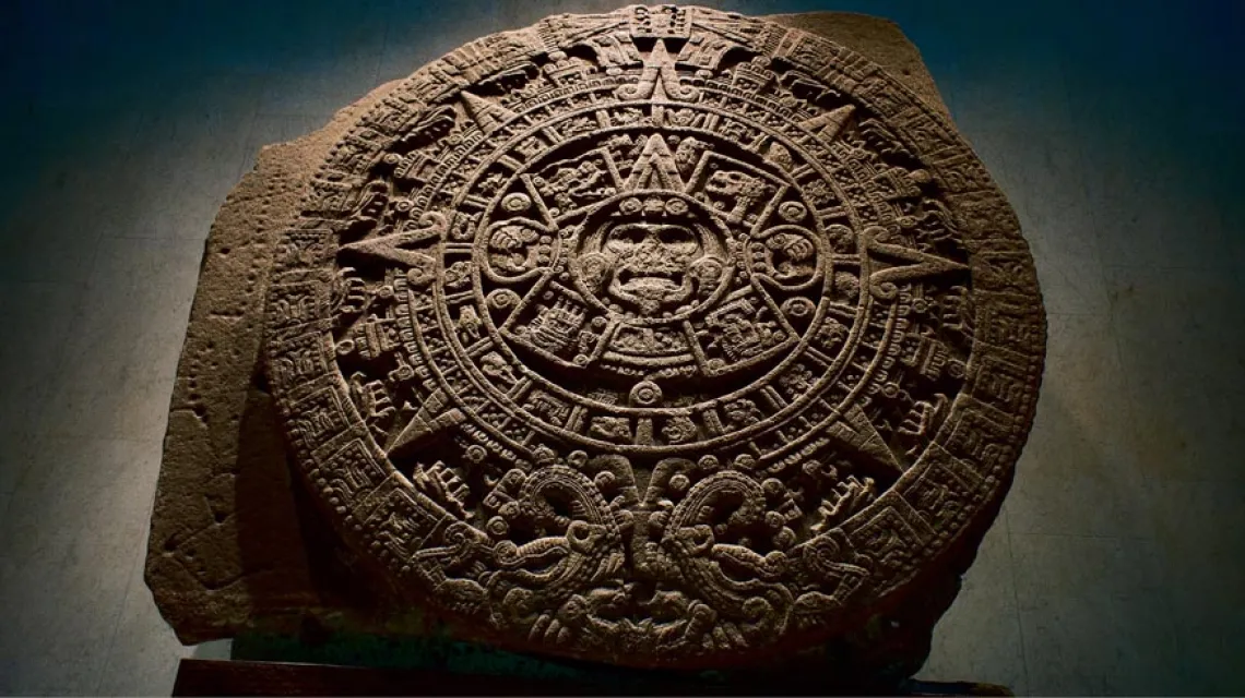 Kalendarz Majów w Museo Nacional de Antropologia, Mexico City, 2012 r. / Fot. Adam Palenta