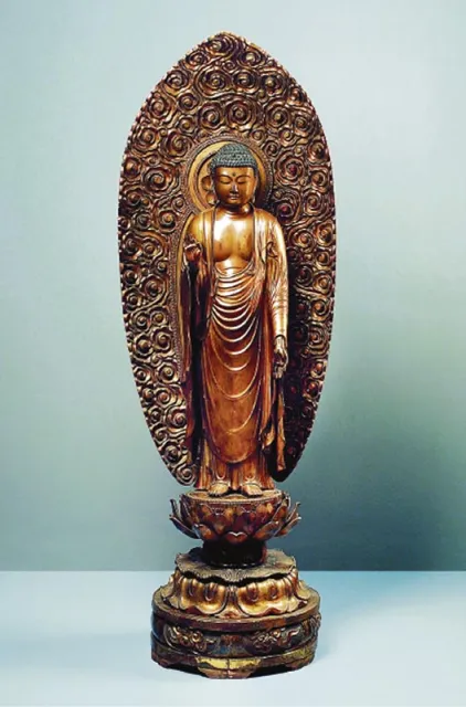 Budda Amida na tle mandorli, XVII/XVIII w., Japonia / Fot. Muzeum Narodowe we Wrocławiu