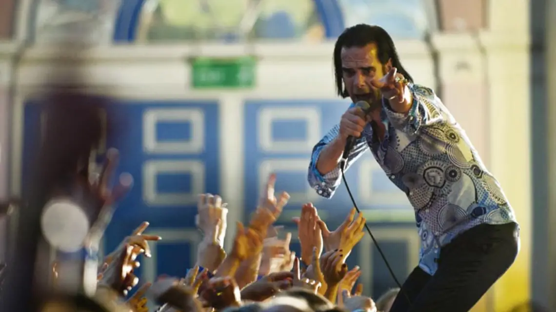 Nick Cave podczas koncertu w Londynie w lipcu 2011 r. / Fot. Gaelle Beri / PHOTOSHOT / REPORTER