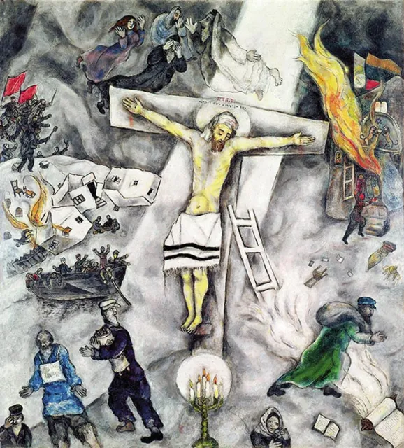 Marc Chagall, Białe ukrzyżowanie, 1938 r. / Fot. BRIDGEMAN ART GALLERY