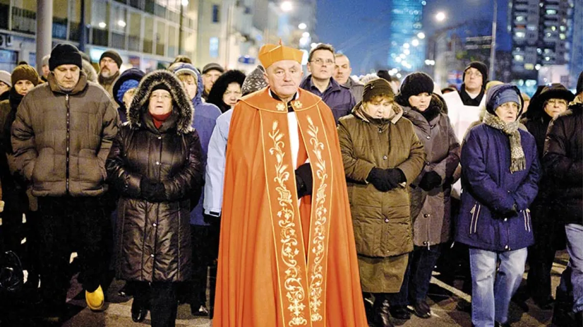 Kardynał Kazimierz Nycz, Warszawa, 22 marca 2013 r. / Fot. Tomasz Urbanek / EAST NEWS