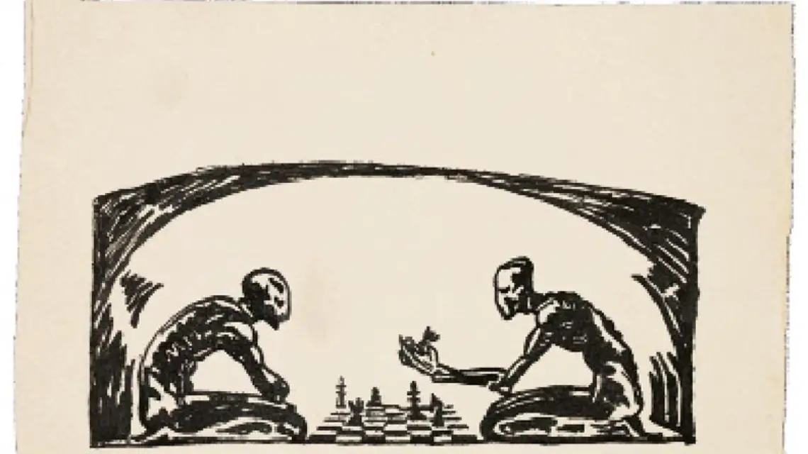 Henryk Beck, tusz na papierze, Warszawa 1944 r. / 