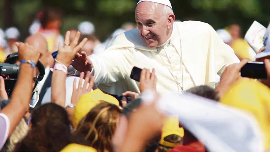 Papież Franciszek na Lampedusie, 8 lipca 2013 r. / Fot. Igor Petyx / SPLASH NEWS / EAST NEWS