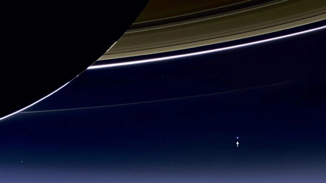Ziemia widoczna z sondy Cassini / Fot. NASA/JPL-Caltech/Space Science Institute
