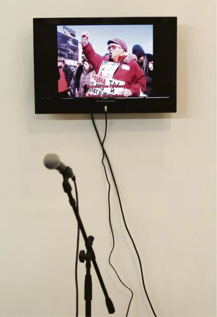 Ivan Brażkin, Protestacyjne karaoke, 2011 r. / Fot. Muzeum Sztuki Nowoczesnej w Warszawie