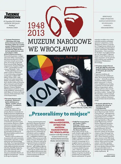 Okładka dodatku "Muzeum Narodowe we Wrocławiu": Zbigniew Makowski, Voyelles, 1996 r. / Fot. Reprodukcje dzięki uprzejmości Muzeum Narodowego we Wrocławiu i Mariusza Hermansdorfera