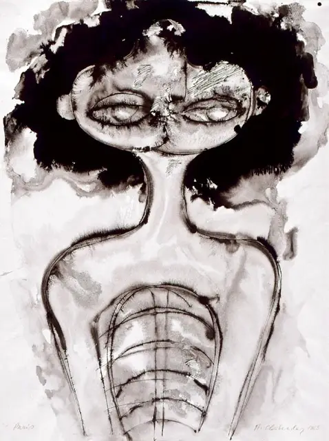 Marek Oberländer, Figura, 1963 r. / Fot. Reprodukcje dzięki uprzejmości Muzeum Narodowego we Wrocławiu i Mariusza Hermansdorfera