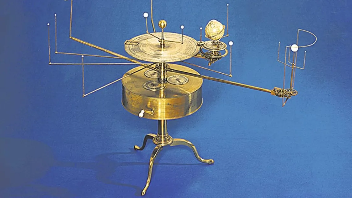 Model układu słonecznego zaprojektowany przez astronoma Williama Pearsona (1767–1847).  / Fot. SCIENCE MUSEUM / FORUM