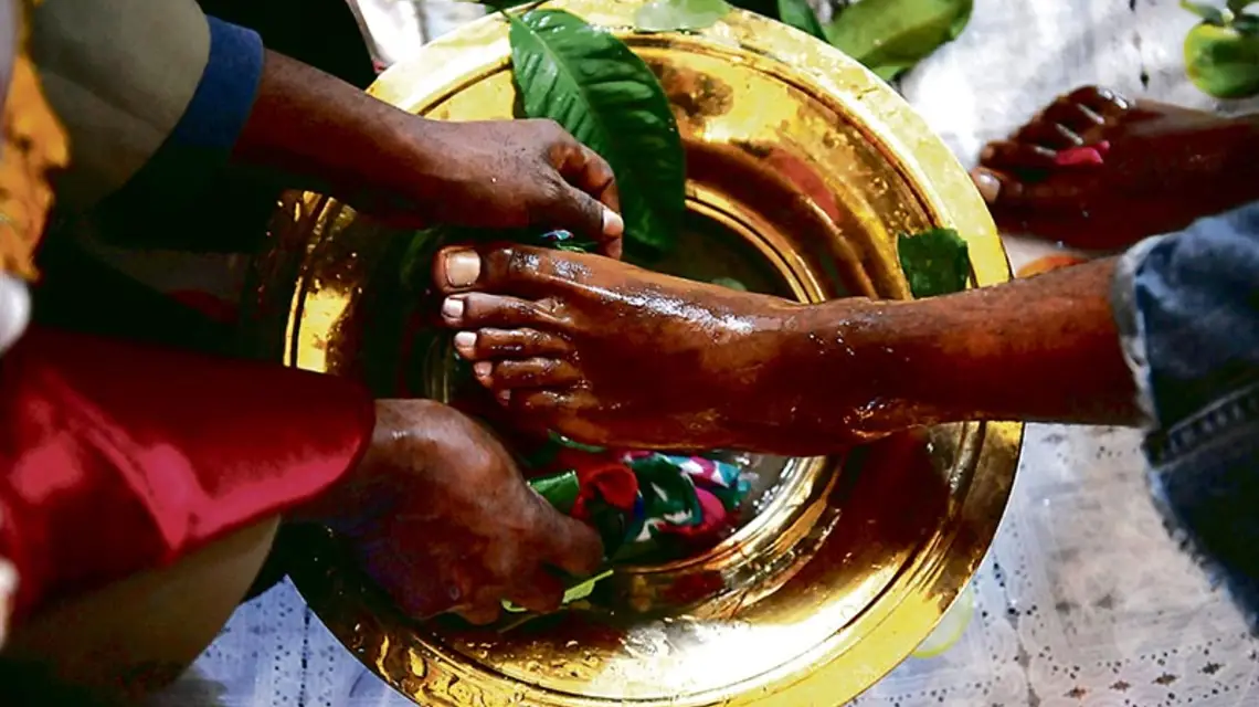 Wielki Czwartek w kościele koptyjskim. Denver, USA, 2010 r. / Fot. Matt McClain / GETTY IMAGES