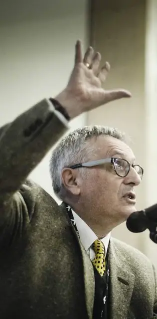 Prof. John Gray podczas wykładu w ramach Copernicus Festival, Kraków, 11 maja 2014 r. / Fot. Grzegorz Ziemiański / www.FotoHuta / Tygodnik Powszechny