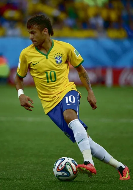 Neymar w meczu otwarcia mistrzostw. Brazylia zwyciężyła z Chorwacją 3:1. 12 czerwca 2014 r. / Fot. Bob Thomas / POPPERFOTO / GETTY IMAGES