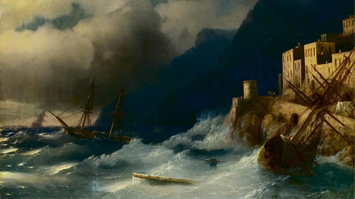 Iwan Ajwazowski, „Sztorm na morzu”, 1850 r. / Fot. Narodowa Galeria Armenii