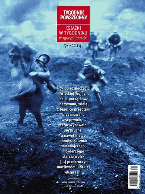 Okładka „Magazynu Literackiego Książki w Tygodniku" nr 5-6/2014 / il. Marek Zalejski / WOLNE ZASOBY