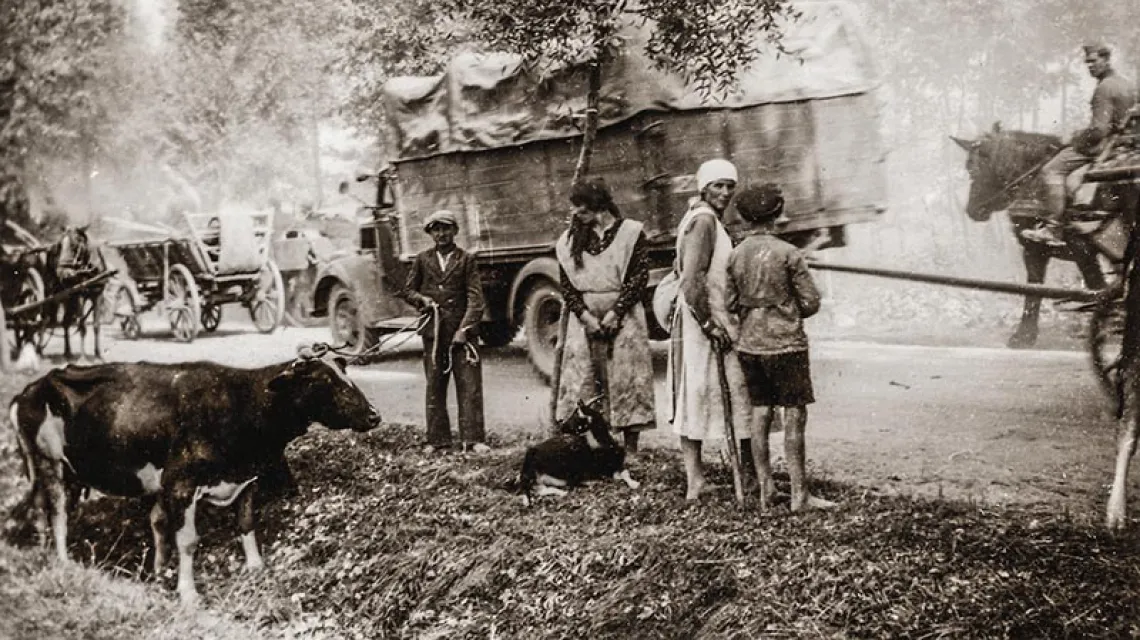 Uchodźcy w zachodniej Polsce, wrzesień 1939 r. / Fot. Reprodukcja z archiwum FORUM