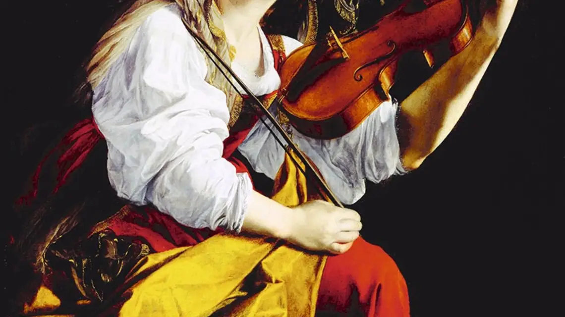 Orazio Gentileschi „Młoda skrzypaczka” / Fot. Domena publiczna