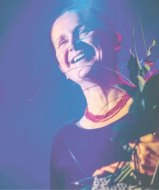 Magdalena Tulli podczas Gali Nagrody Literackiej im. Juliana Tuwima, Łódź, 15 grudnia 2013 r. / Fot. Łukasz Szeląg / REPORTER