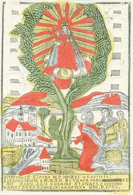 Drzeworyt „Matka Boska Rzeszowska”, 1801–1841 r. / Fot. Jurij Merduch 