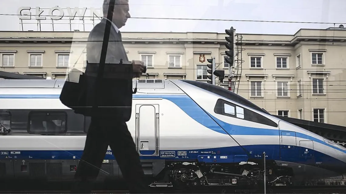Szybkie pociągi na razie będą jeździć powoli: prezentacja Pendolino na dworcu w Gdyni, 13 września 2014 r.  / Fot. Karolina Misztal / REPORTER / EAST NEWS