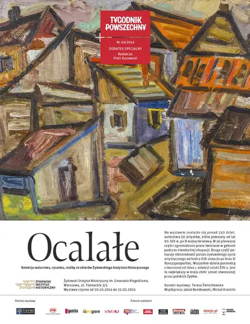 Okładka dodatku „Ocalałe” / il. Sasza Blonder, „Miasteczko”, olej, sklejka, ok. 1932 r.