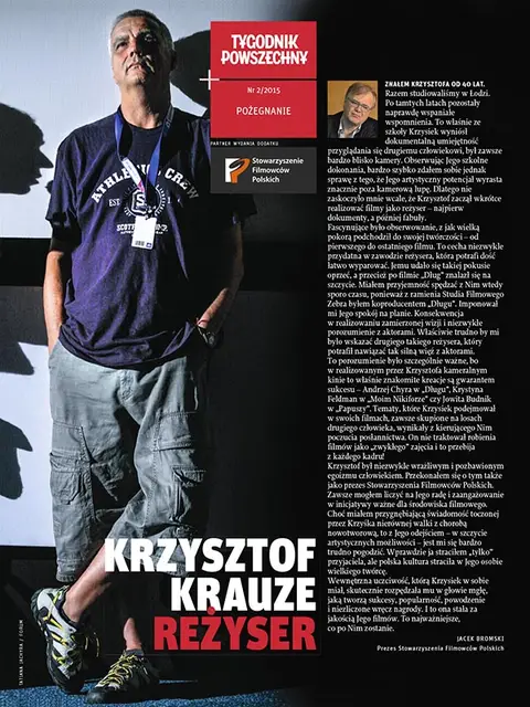 Okładka dodatku: Krzysztof Krauze – Pożegnanie / Fot. Tatiana Jachyra / FORUM