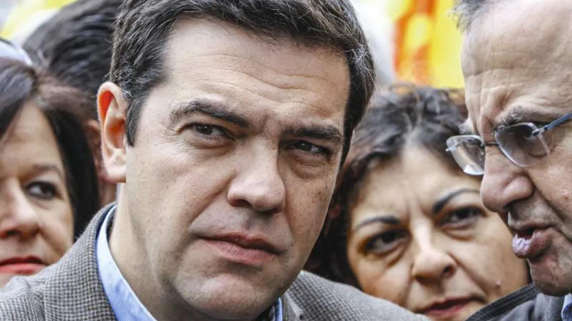 Alexis Tsipras, zapewne przyszły premier Grecji, listopad 2014 r. / Fot. Michael Debets / PACIFIC PRESS / GETTY IMAGES
