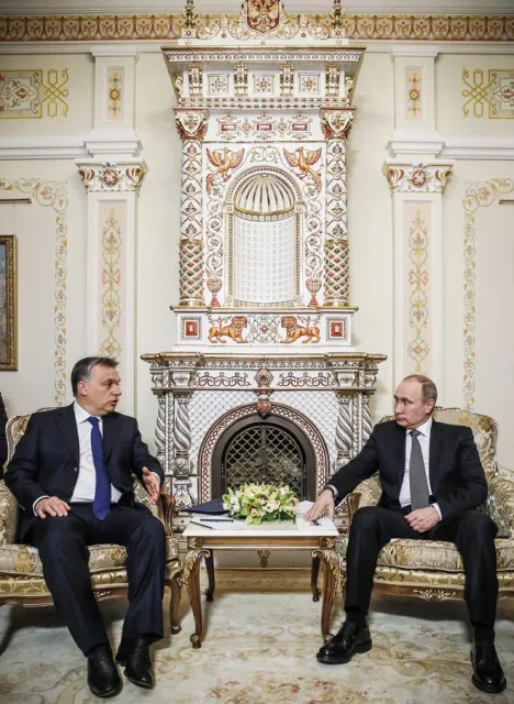 Władimir Putin i Viktor Orbán, Budapeszt, 17 lutego 2015 r. / Fot. Gergely Botar / AFP / EAST NEWS