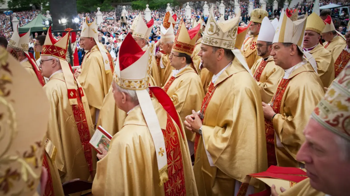 Procesja z Wawelu na Skałkę, Kraków, maj 2014 r. / Fot. Piotr Tumidajski / FORUM