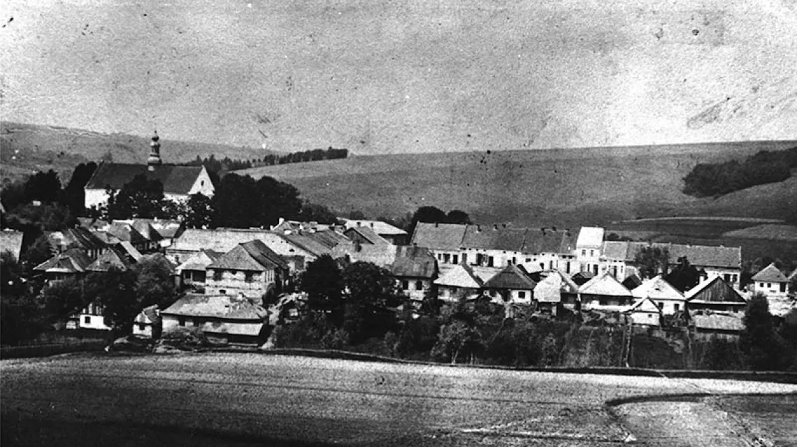 Widok kościoła parafialnego w Wielopolu Skrzyńskim, przed 1914 r. / Fotograf nieznany / CRICOTEKA