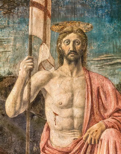 Piero della Francesca, fragment fresku „Zmartwychwstanie” (1465 r.), Museo Civico w Sansepolcro / Fot. AKG / EAST NEWS