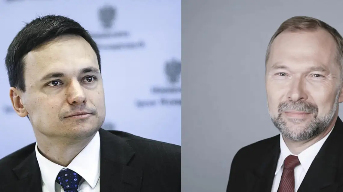 Od lewej: Jacek Cichocki, szef Kancelarii Premiera; Jacek Michałowski, szef Kancelarii Prezydenta / Fot. Piotr Nowak / FOTORZEPA / FORUM // prezydent.pl