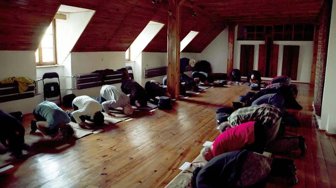 Ośrodek Medytacji Chrześcijańskiej w klasztorze benedyktynów w Lubiniu, kwiecień 2013 r. / Fot. Anna Liminowicz / REPORTER