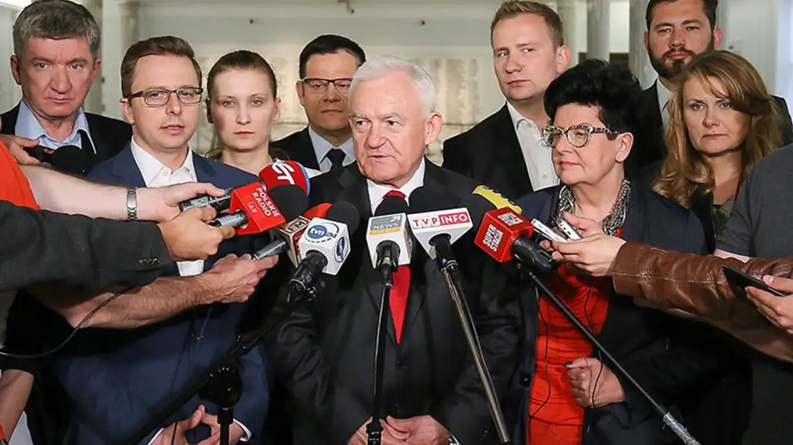 Liderzy SLD, 30 maja 2015 r. / Fot. Paweł Supernak / PAP