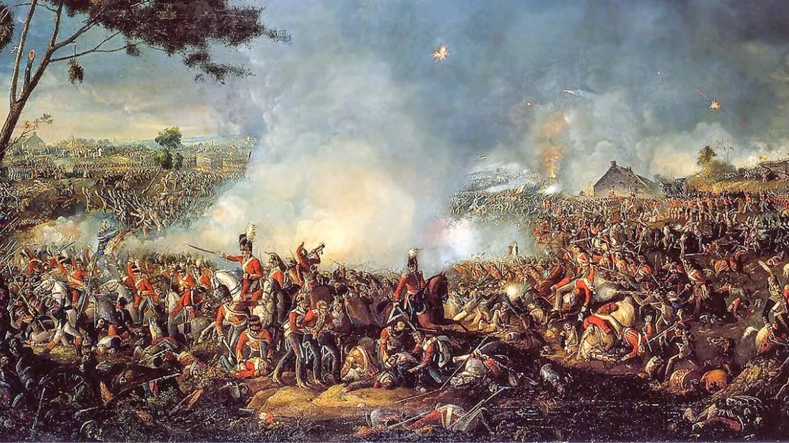 Obraz Williama Sadlera „Bitwa pod Waterloo”, ok. 1820 r. / Fot. Domena Publiczna