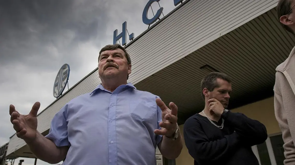 Eugeniusz Poczta z Poznania: Dziś, kiedy politykom pęka pod nogami lód, nagle zwraca się uwagę na to, co mówią pokrzywdzeni. / Fot. Łukasz Cynalewski / AGENCJA GAZETA