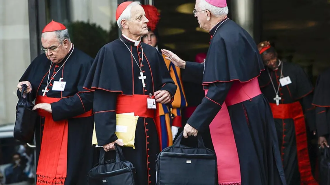 Hierarchowie z USA podczas ostatniego Synodu Biskupów, Watykan, październik 2014 r. / Fot. Franco Origlia / GETTY IMAGES