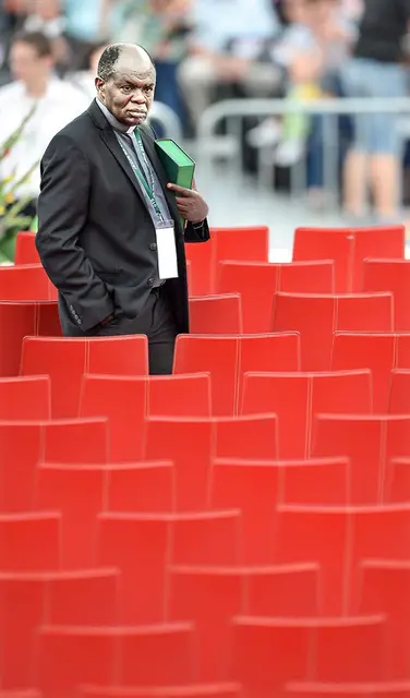 O. John Bashobora, Stadion Narodowy w Warszawie, 18 lipca 2015 r. / Fot. Marcin Obara / PAP