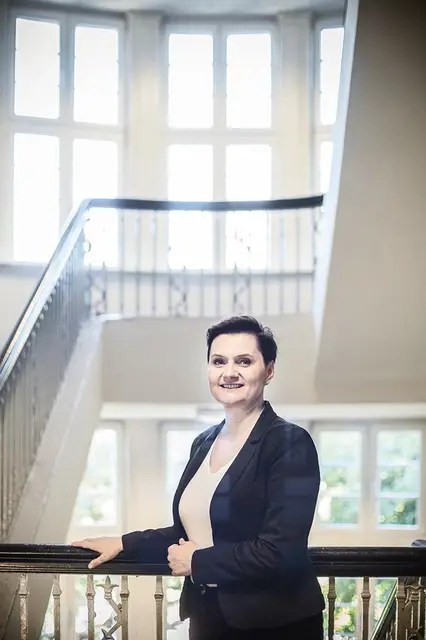 Nadinsp. Irena Doroszkiewicz w Komendzie Wojewódzkiej Policji w Opolu, 30 lipca 2015 r. / Fot. Grażyna Makara