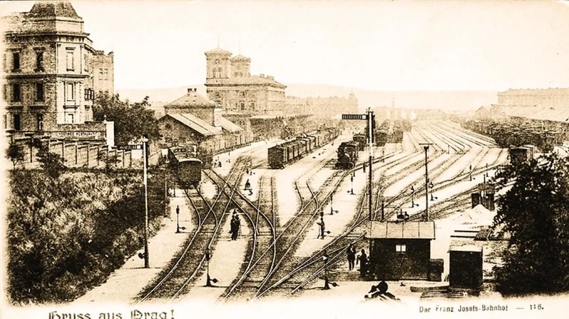 Dworzec kolejowy w Pradze im. Františka Josefa.  / Fot. Scheufler Collection / GETTY IMAGES