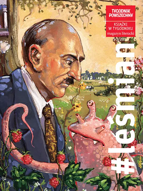 Okładka dodatku: Magazyn Literacki – Leśmian / Il. Adam Pękalski, „Leśmian i Dusiołek”. Dzięki uprzejmości Gdańskiego Wydawnictwa Oświatowego.