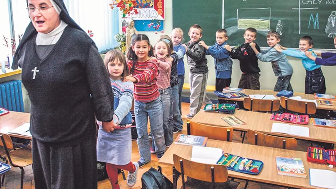 Nie musi być nudno: lekcja religii w Szkole Podstawowej nr 4 w Białymstoku / Fot. Piotr Mecik / FORUM
