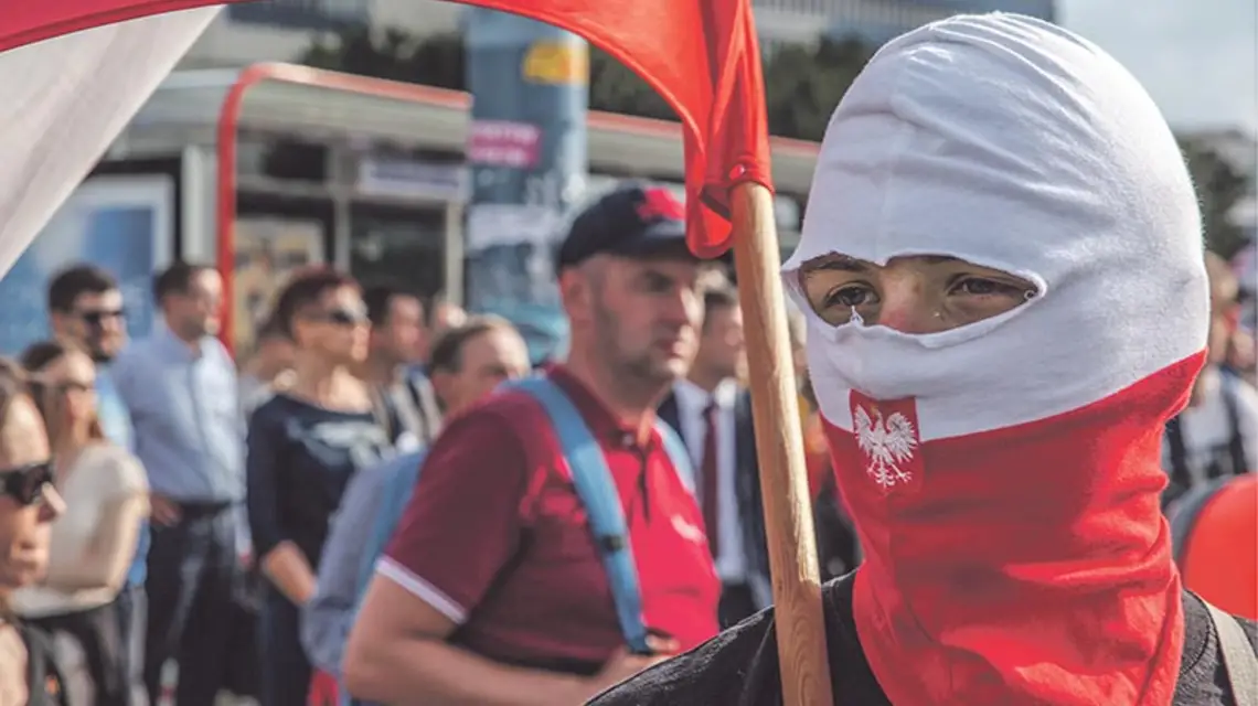 Marsz „ONR Powstańcom Warszawskim”, Warszawa, 1 sierpnia 2016 r. / Fot. Wojciech Kryński / FORUM