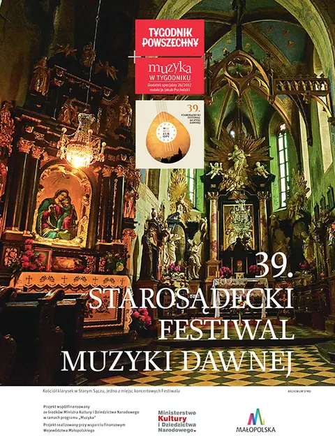 Kościół klarysek w Starym Sączu, jedno z miejsc koncertowych Festiwalu / Fot. Archiwum SFMD