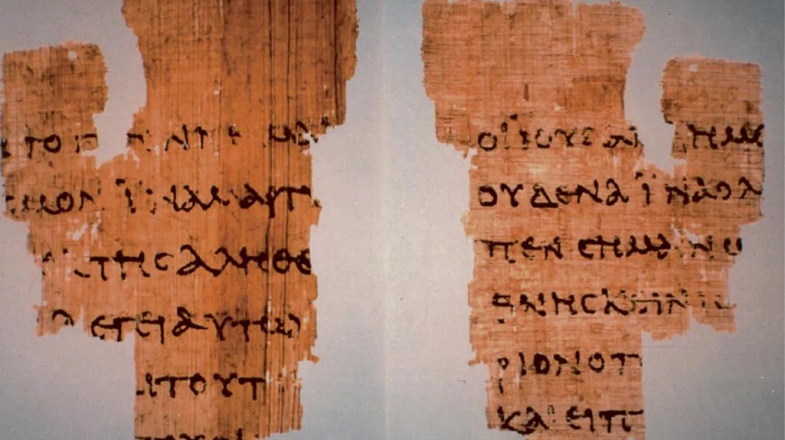 Papirus P52 / fot. John Rylands Library