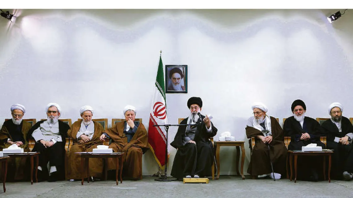Ajatollah Ali Chamenei na spotkaniu Rady Strażników, Teheran, 8 marca 2012 r. / Fot. Khamenei.Ir/ AFP/ East News