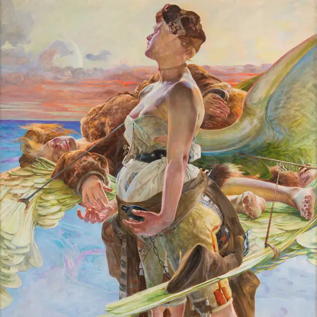 Jacek Malczewski, „Eloe”, olej na płótnie, 1909 / Lwowska Narodowa Galeria Sztuki im. Borysa Woźnickiego / fot. Sławomir Obst / dzięki uprzejmości Muzeum Narodowego w Poznaniu