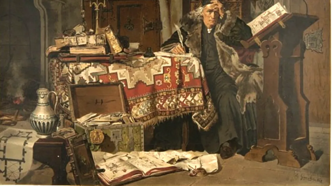 Jan Długosz na obrazie Antoniego Gramatyki (1841-1922) /  / Wikicommons