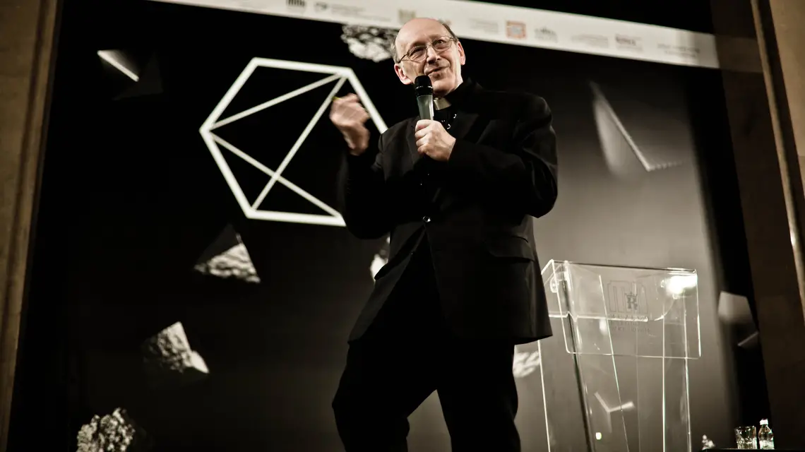 Ks. prof. Michał Heller, Festiwal Kopernika, 23 maja 2015 r. / / fot. Kamila Buturla / TP